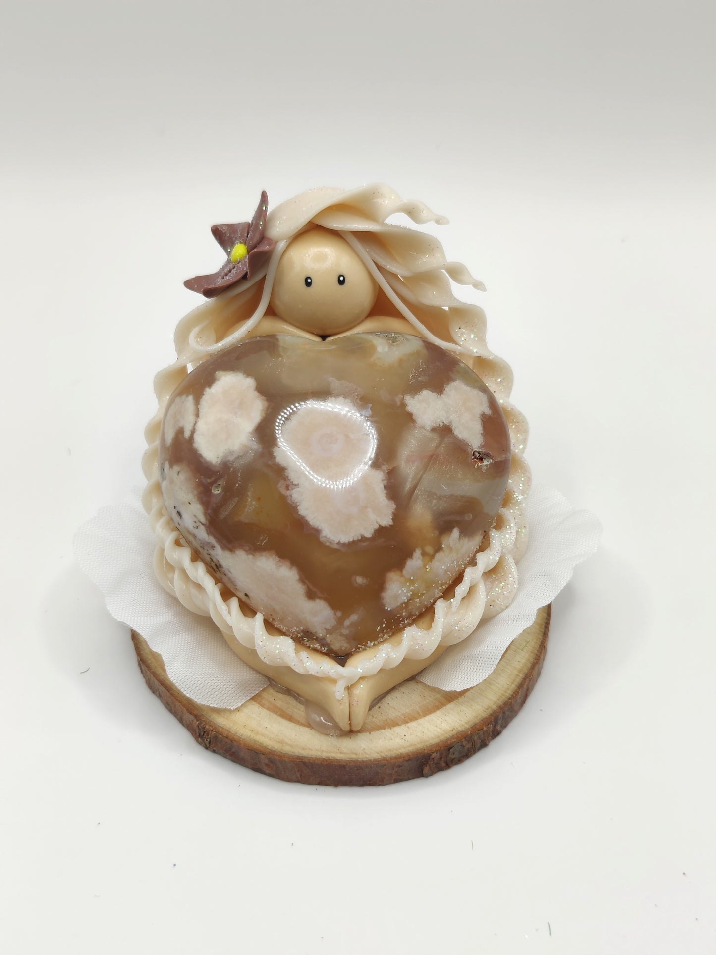 Nymphe de sérénité - Agate fleurs de cerisier
