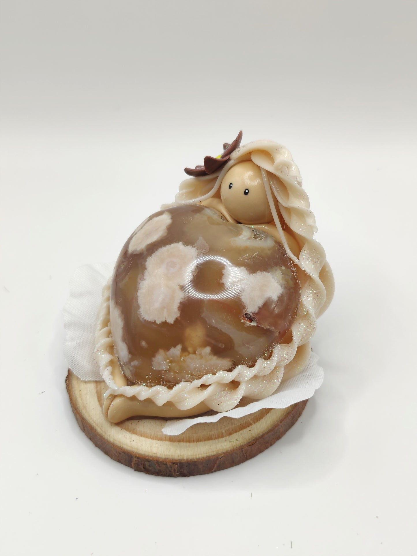 Nymphe de sérénité - Agate fleurs de cerisier