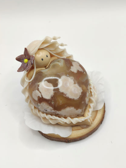 Nymphe de sérénité - Agate fleurs de cerisier