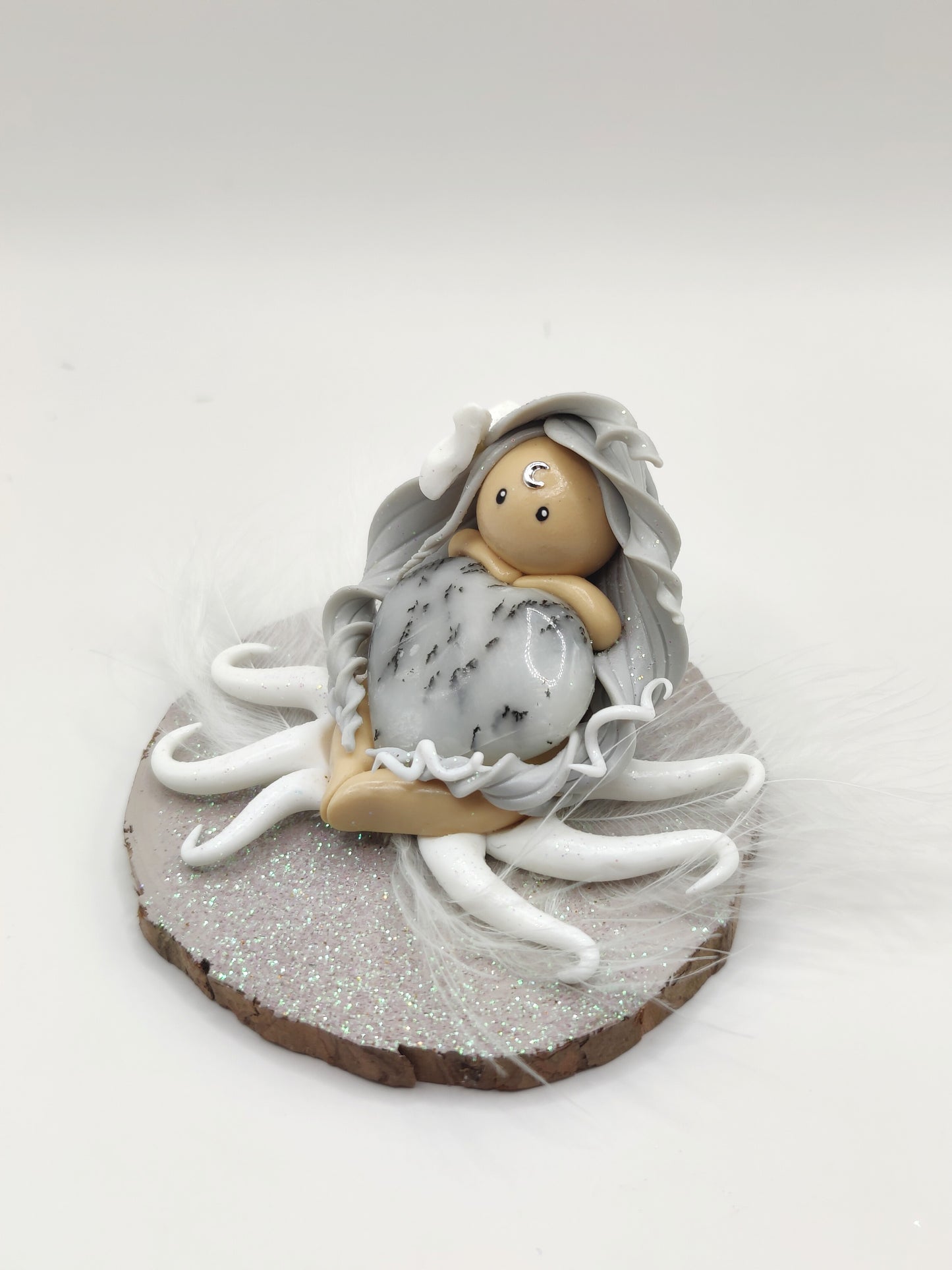 Nymphe de l'air - Agate Dendritique