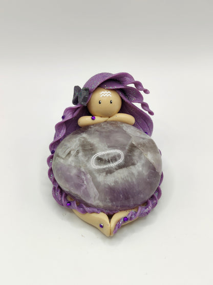 Nymphe du signe Verseau - Améthyste