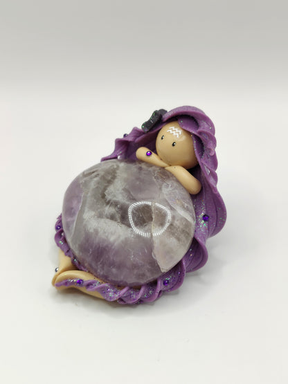 Nymphe du signe Verseau - Améthyste