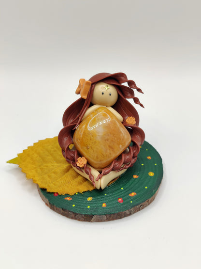 Nymphe de l'automne - Aventurine jaune