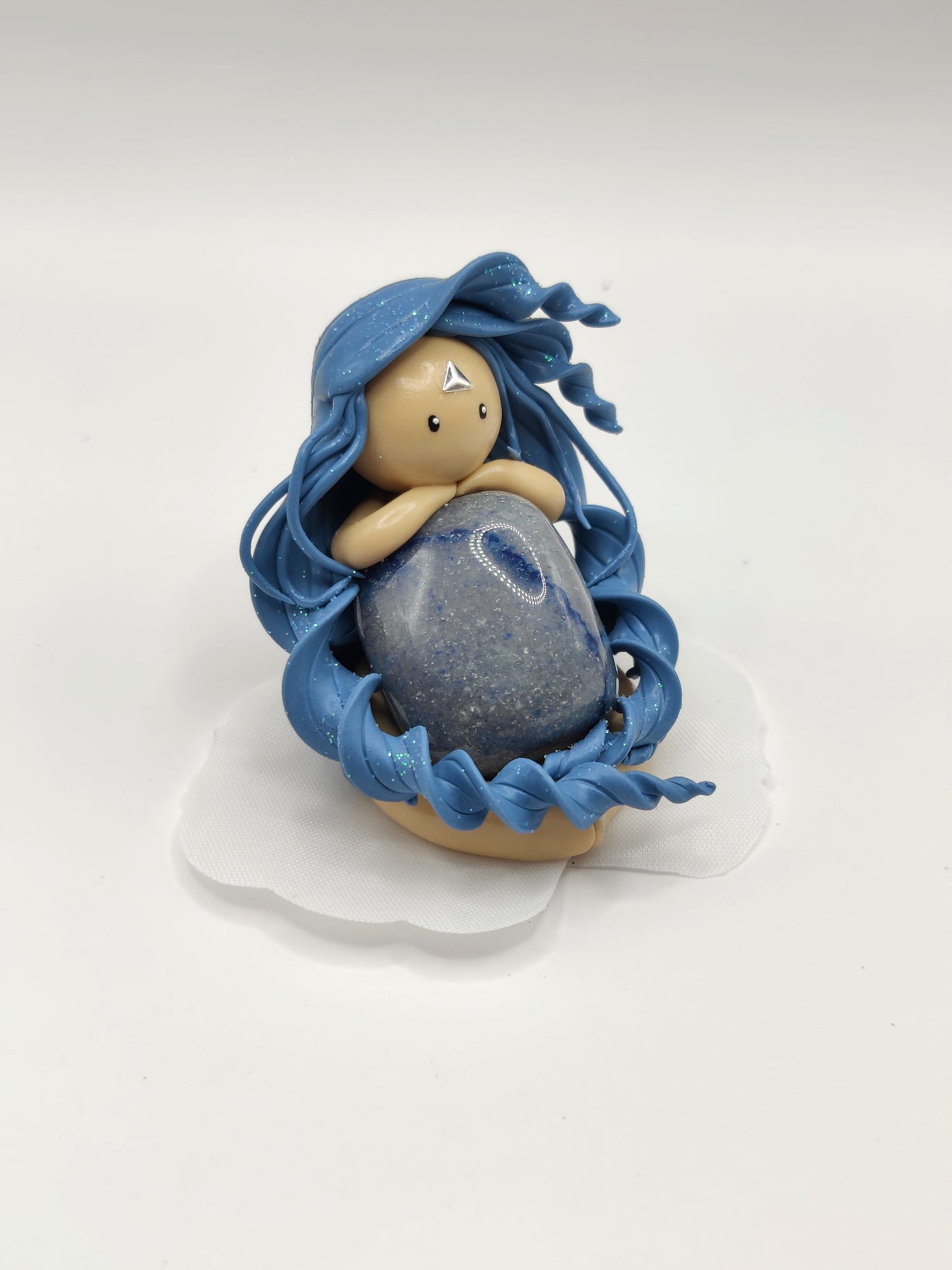 N°63 Nymphe élémentaire de l'eau - Aventurine bleue