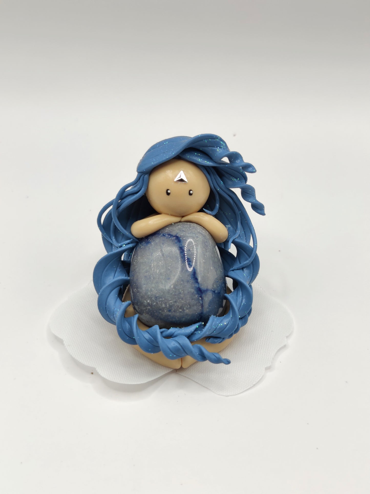 N°63 Nymphe élémentaire de l'eau - Aventurine bleue