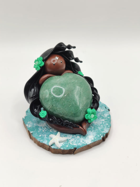 Nymphe de l'océan - Aventurine verte