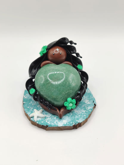 Nymphe de l'océan - Aventurine verte