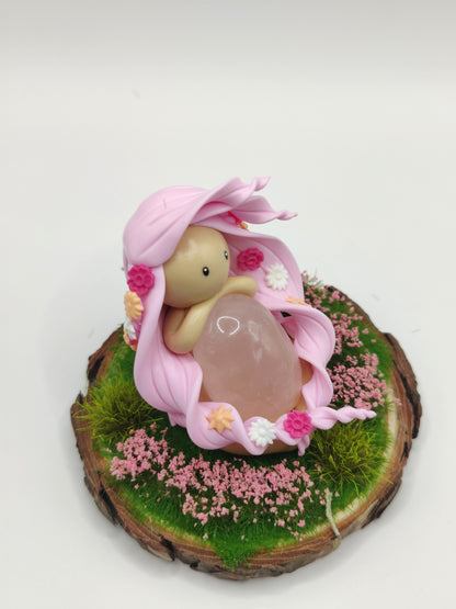 Nymphe du printemps - Quartz rose