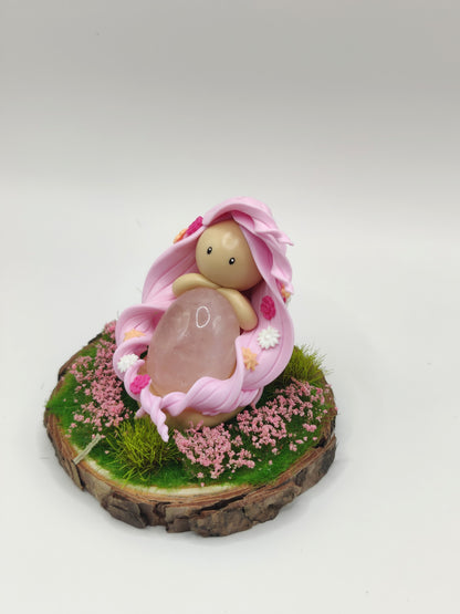 Nymphe du printemps - Quartz rose
