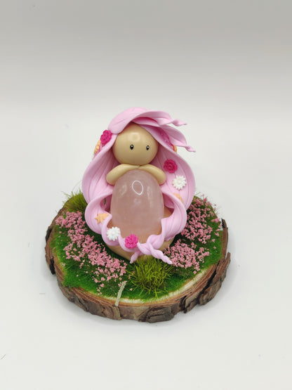 Nymphe du printemps - Quartz rose
