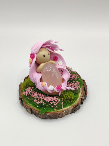 Nymphe du printemps - Quartz rose