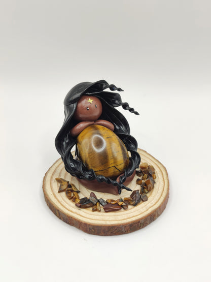 Nymphe de protection - Œil de tigre