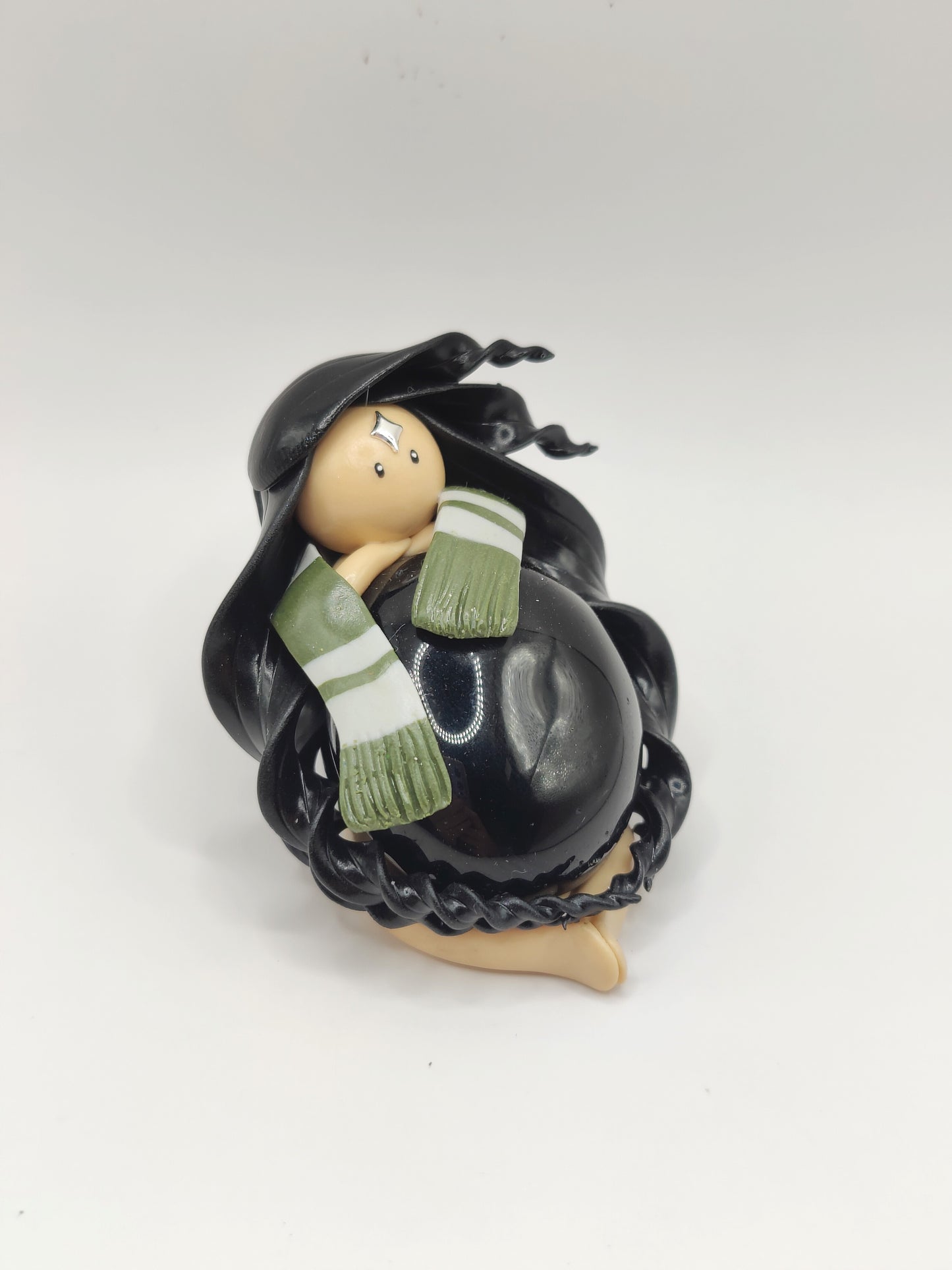 Nymphe Serpentard - Obsidienne noire