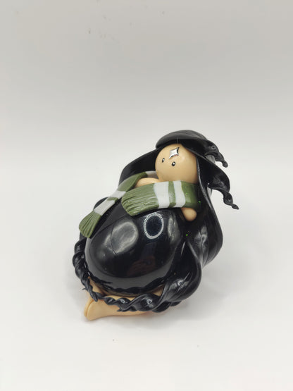 Nymphe Serpentard - Obsidienne noire